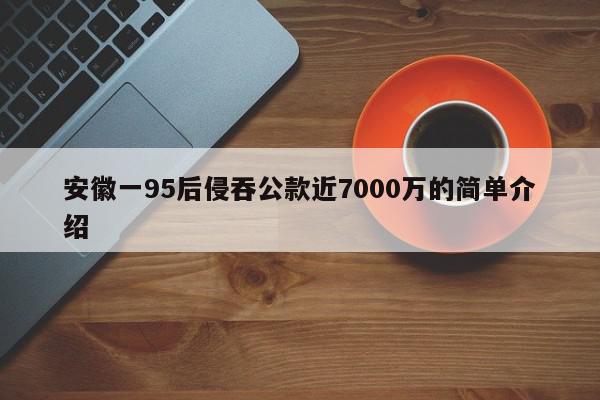 安徽一95后侵吞公款近7000万的简单介绍